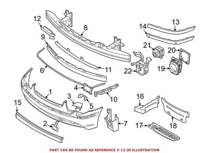 BMW Grille - Front Passenger Side Outer 51117056096